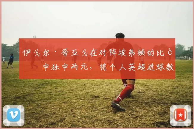 伊戈尔·蒂亚戈在对阵埃弗顿的比赛中独中两元，将个人英超进球数提升至13球。